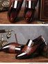 Elegant Breathable Leather Oxfords for Men - Stylish Formal Dress Shoes Perfect for Office, Parties, and Weddings with Comfortable Rubber Outsole and Lace-up Closure